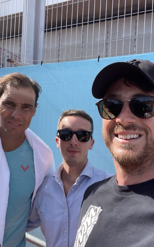 Selfie con Rafael Nadal